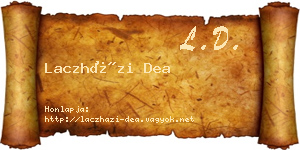 Laczházi Dea névjegykártya